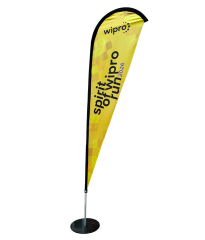 Teardrop flag manufacturer in Bengaluru